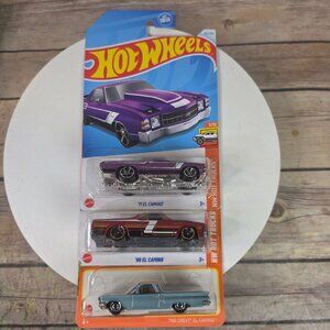 Hot Wheels & Matchbox 3-Pack El Camino Die-Cast Cars Collection